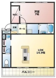 子持松コーポ【5階】の間取り