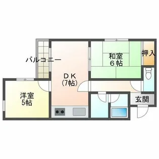 アッシュコート明石【2階】の間取り
