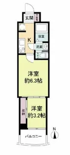 セレニテ梅田ルフレ【2階】の間取り