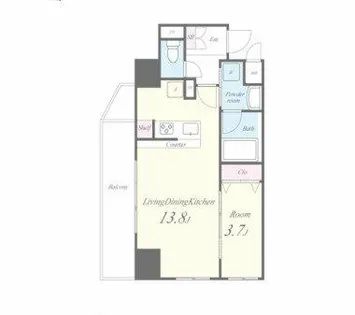 MBC RESIDENCE【8階】の間取り