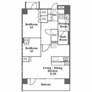 ラ・ヴィータ葵(La Vita Aoi)【10階】の間取り