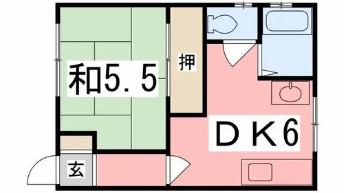 東口アパート【102号室】の間取り