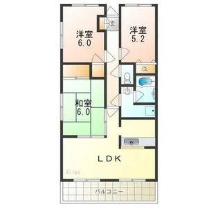 プレステージ深井水池【2階】の間取り