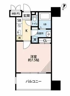 サヴォイテンジンクォーター【4階】の間取り