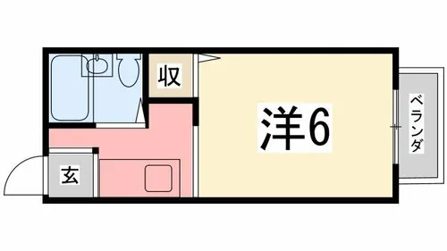 リヴェール北代【202号室】の間取り