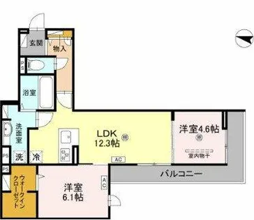 ナティ サウス【2階】の間取り