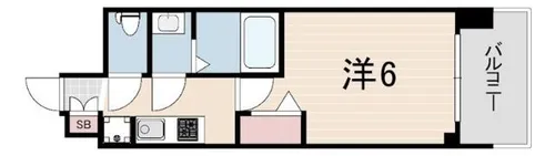 プレサンス神戸長田マリエント【5階】の間取り