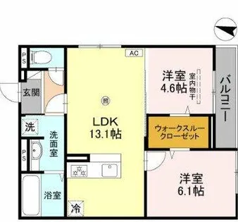 ナティ サウス【3階】の間取り