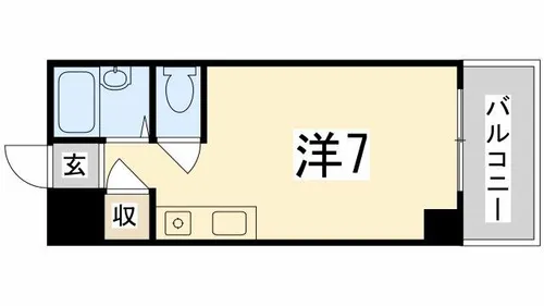 プレアール姫路北平野【105号室】の間取り