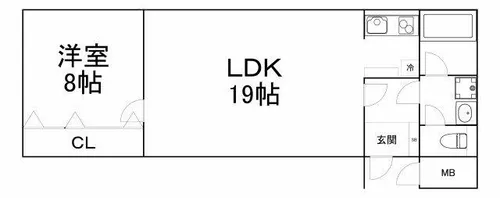 サントリーアネックス堂島レジデンス【11階】の間取り