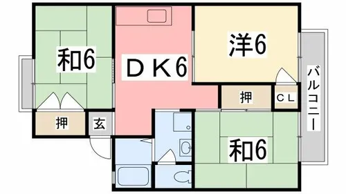 メロディ白国A【201号室】の間取り