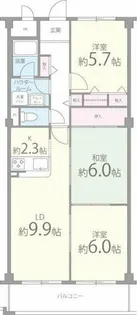 メゾンファミィユ【1階】の間取り