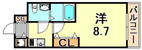 S-RESIDENCE神戸磯上通【12階】の間取り