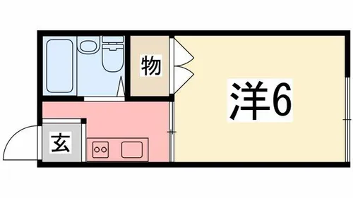 リバーサイドヴィラ姫路F棟【102号室】の間取り