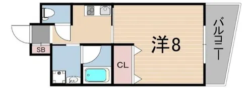 CITY SPIRE神戸元町1【6階】の間取り