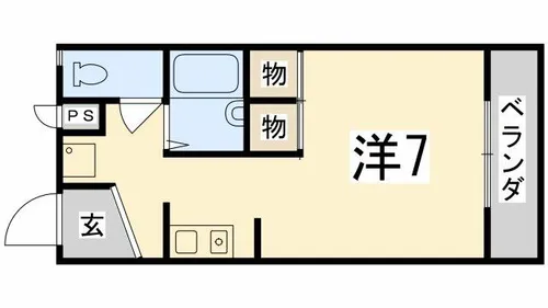リバーハイツ【303号室】の間取り