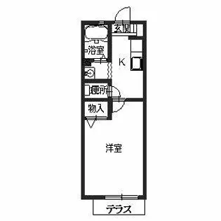 カーサ宮ノ前【0102号室】の間取り