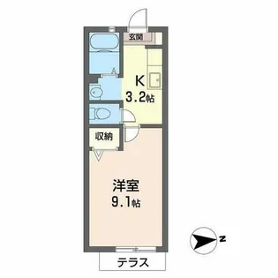 カーサ宮ノ前【0102号室】の間取り