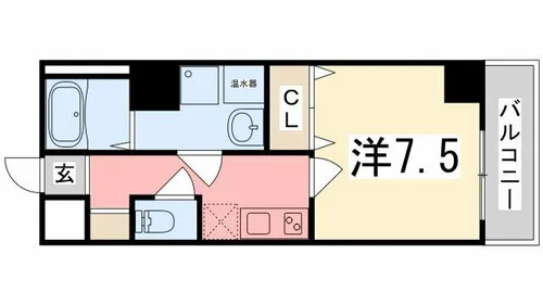 レジデンスM姫路【906号室】の間取り