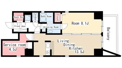 クラシタイヤー呉服町【6階】の間取り