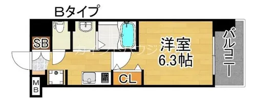 Luxe住吉公園【1階】の間取り