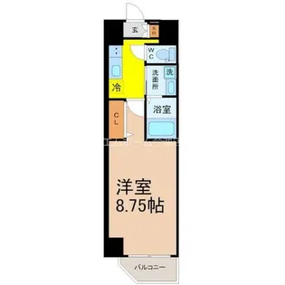 セントフィオーレ新栄(シンサカエ)【4階】の間取り