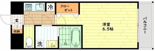 エスリードレジデンス都島シティフロント【3階】の間取り