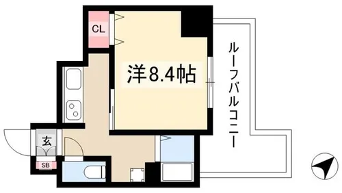 ラグゼナ上前津(旧LUXENA KAMIMAEZU)【14階】の間取り