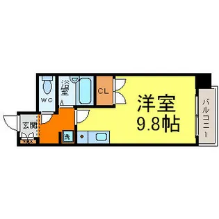 エステイタスAS-17【3階】の間取り