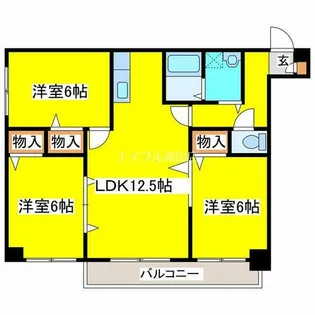 グレイス北野【902号室】の間取り
