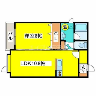 シェスタ緑ヶ丘【201号室】の間取り