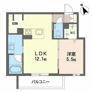 Rio Collina 東山【0202号室】の間取り