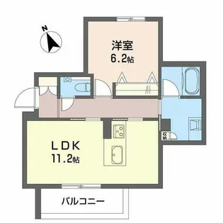 Rio Collina 東山【0203号室】の間取り