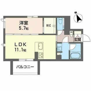 Rio Collina 東山【0301号室】の間取り