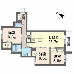 明照庵【0105号室】の間取り