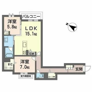 明照庵【0206号室】の間取り
