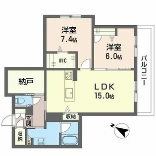明照庵【0201号室】の間取り