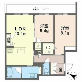 明照庵【0207号室】の間取り