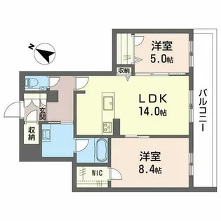 明照庵【0302号室】の間取り