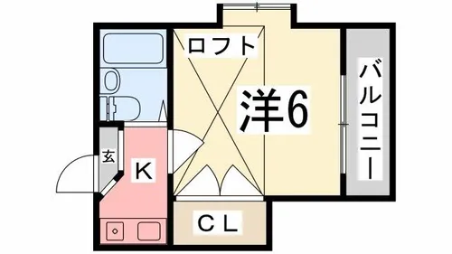 Smile伊伝居【201号室】の間取り