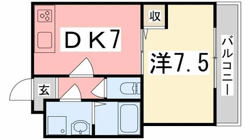 東雲Kマンション【203号室】の間取り