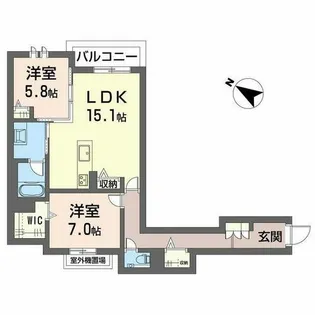 明照庵【0406号室】の間取り
