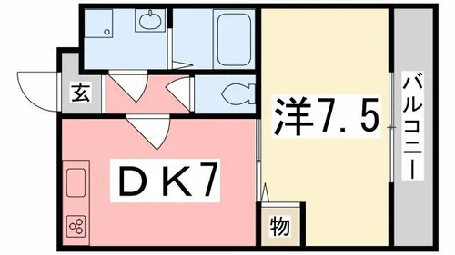 東雲Kマンション【204号室】の間取り