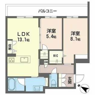 明照庵【0407号室】の間取り