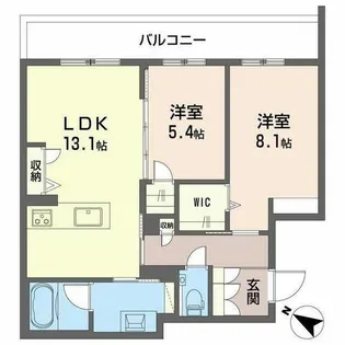 明照庵【0307号室】の間取り