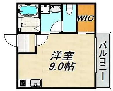 ルミエール西代A棟【1階】の間取り