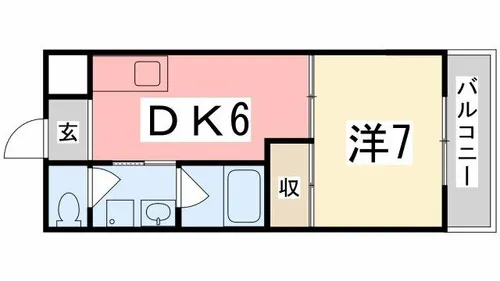 コーポふくい【302号室】の間取り