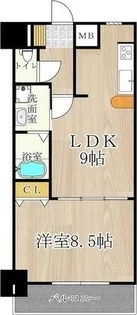 メゾン・デ・ノムラ島之内【10階】の間取り