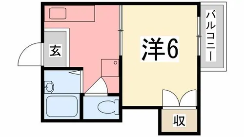 ヴィラ北平野Ⅱ【202号室】の間取り