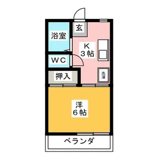 1Kの間取り画像
